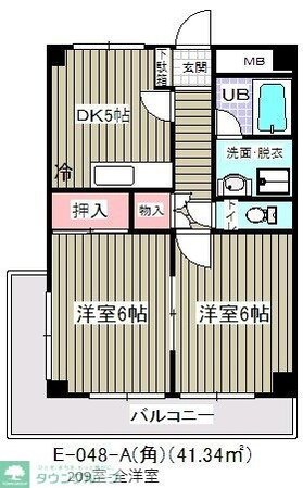 第2レクコーポ舞浜の物件間取画像